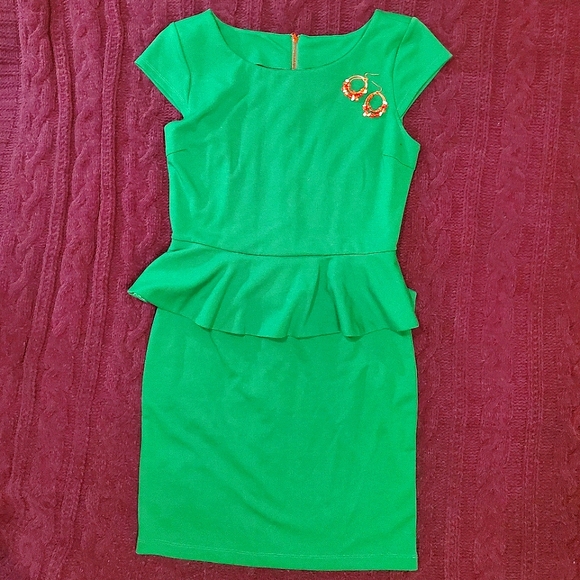 Gemma Peplum Dress - Picture 1 of 5